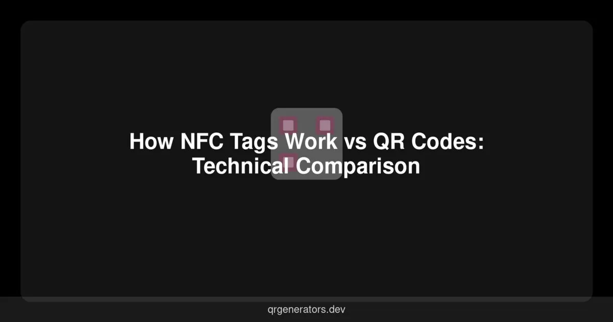 كيف تعمل علامات NFC مقابل رموز QR: مقارنة تقنية