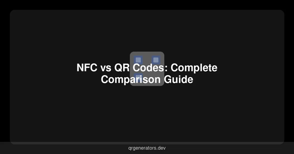 NFC مقابل رموز QR: دليل مقارنة شامل