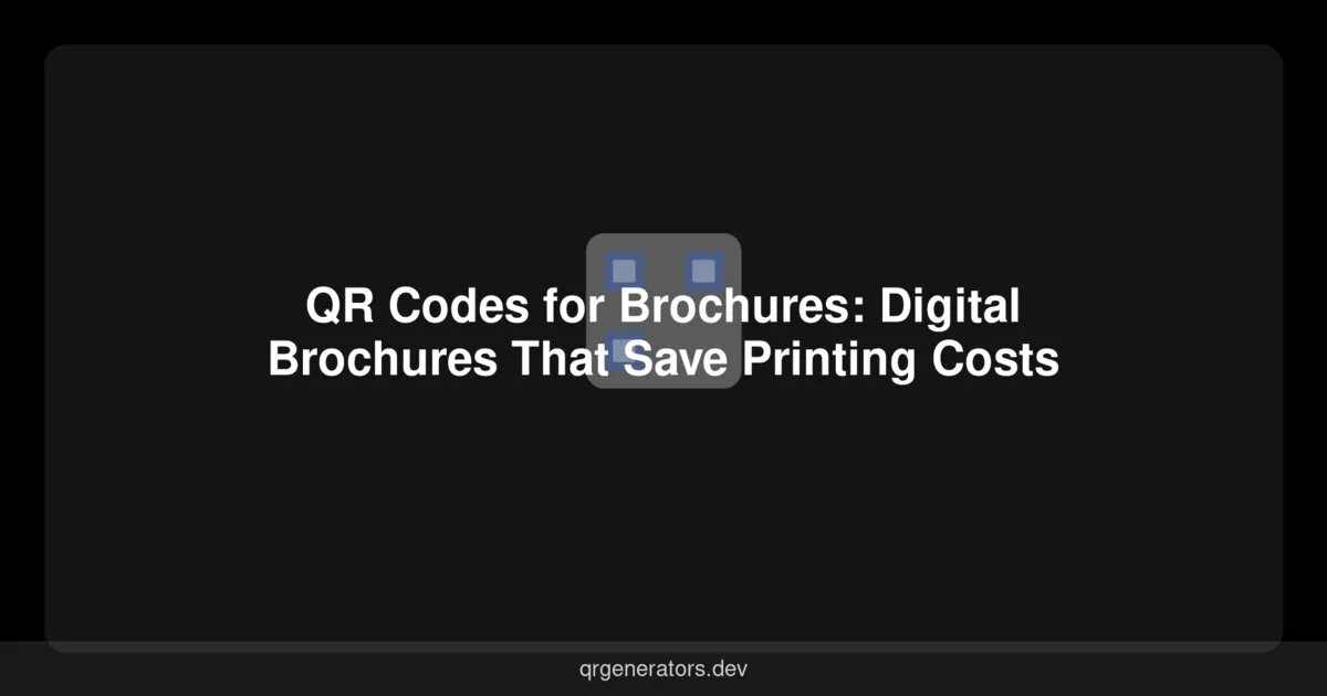 رموز QR للكتيبات: كتيبات رقمية توفر تكاليف الطباعة
