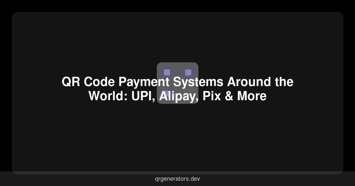 أنظمة الدفع برمز QR حول العالم: UPI، Alipay، Pix والمزيد